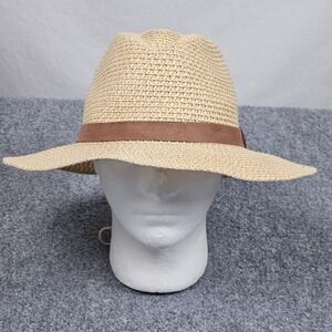 Wallaroo Outback Straw Hat Medium Large Tan Brown Band Safari Travel Coastal
